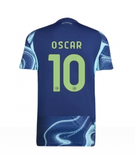 Ajax Oscar Gloukh #10 Maglia Gara Trasferta Repliche 2025-26 Maniche Corte Ajax Oscar Gloukh #10 Maglia Gara Trasferta Repliche 2025-26 Maniche Corte